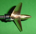 Octura brass bullet nut for 4mm threaded shaft
