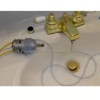 Simple way to test a water system for leaks.