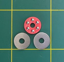 1/8" Thrust Bearing with stainless steel balls