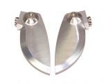 Metal Turn Fins (1 Pair) : Extra Large : 87mm Long