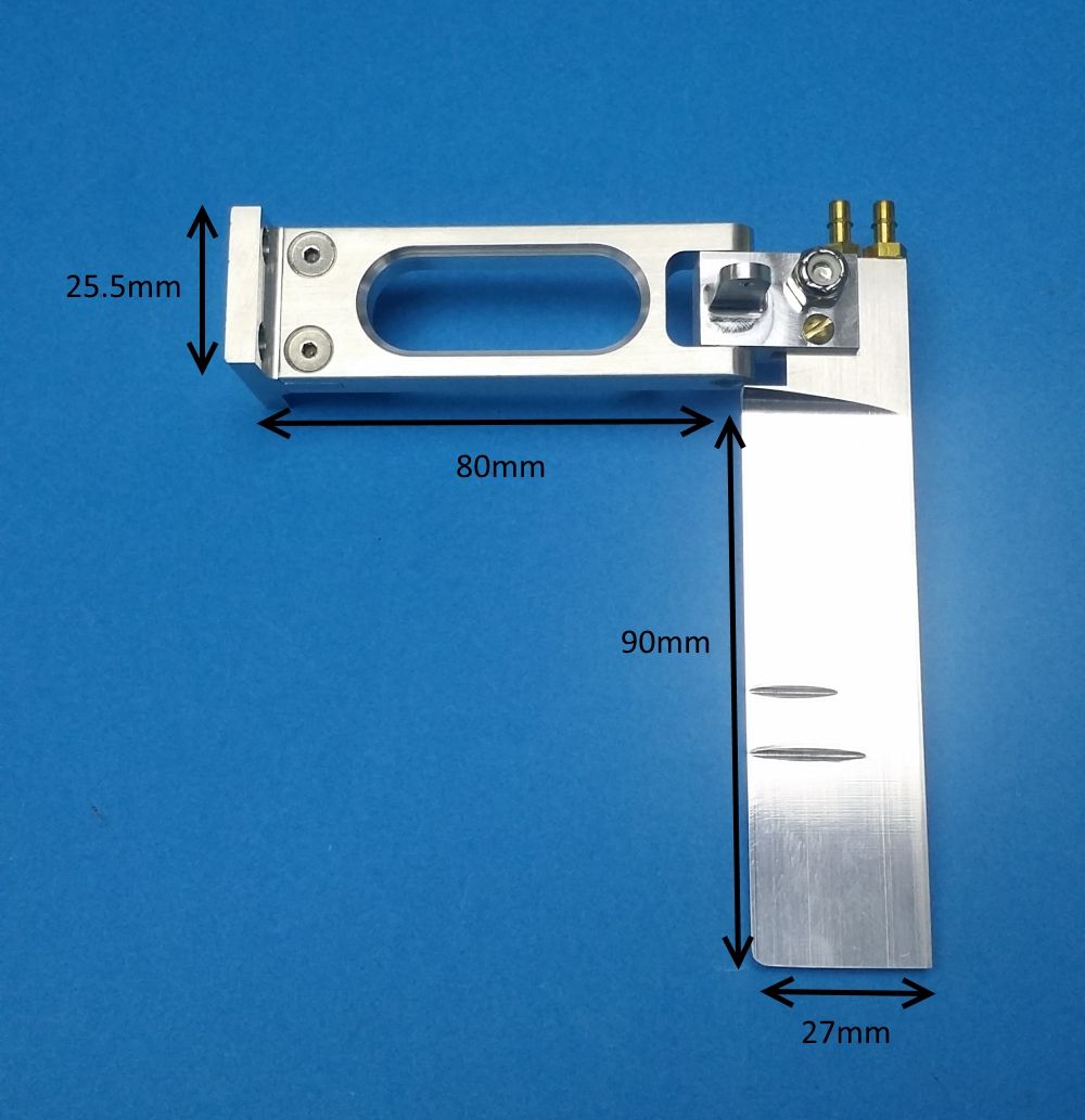 Speedmaster Small Dual Pickup Rudder Assembly w/ Extended Bracket ...