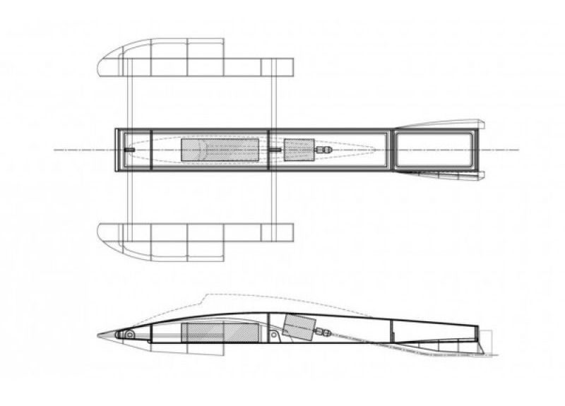 rsx310 fe: wood outrigger kit with fiberglass cowl 31