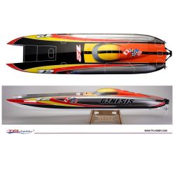 TFL Genesis 56” Catamaran 1420mm Stepped Hull Cat W/ Twin 5684 Motor 300A ESC