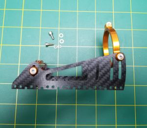 Carbon fiber heavy duty motor mount for 40mm motors.