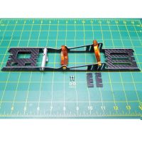 Carbon fiber Rail style 40mm motor, servo, esc and stuffing tube mount