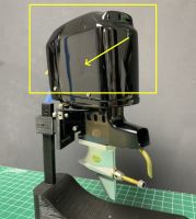 Replacement Scale Outboard Cover ONLY: Black Gloss